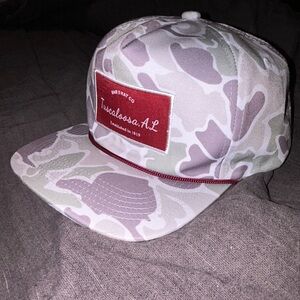 Camouflage Cap - Red and Gray
